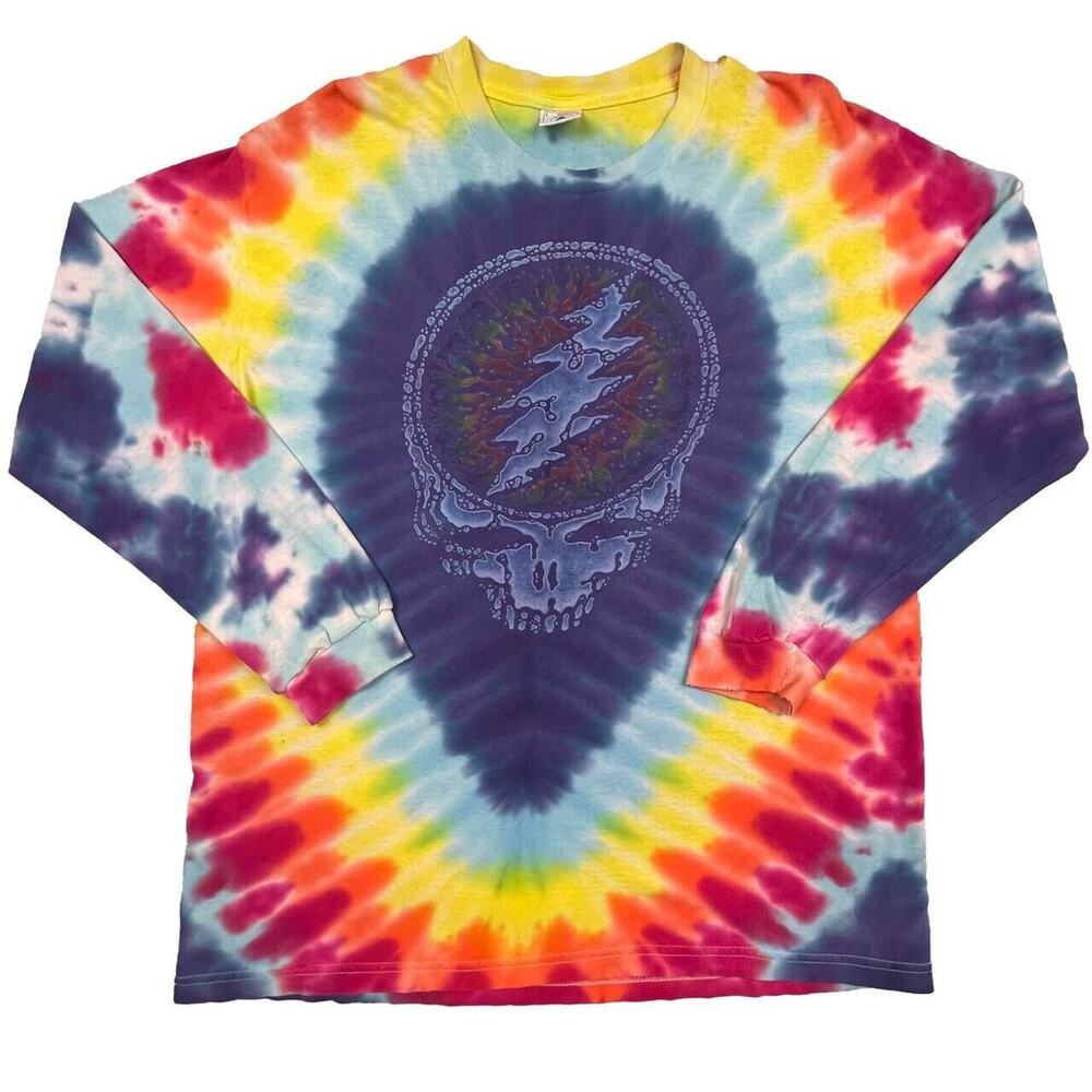 Vintage 1995 GRATEFUL DEAD Size Large T-Shirt Summer ‘95 Liquid Blue VTG GDM